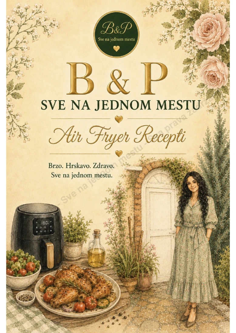 B&P Air Fryer Recepti Serbian cookbook cover