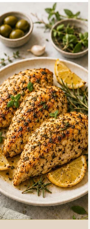 Air Fryer Mediterranean chicken